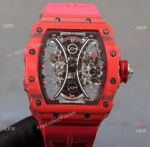 KV Factory Copy Richard Mille Tourbillon Pablo Mac Donough RM53-01 Watch Red TPT